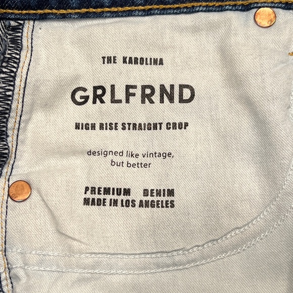GRLFRND The Karolina High Rise Straight Crop Jeans - Picture 15 of 15